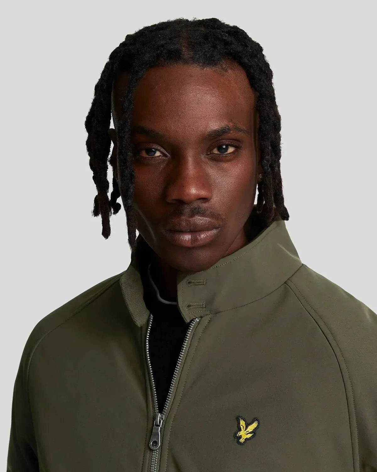 Lyle & Scott Softshell Harrington Jacket In Olive - Image 2