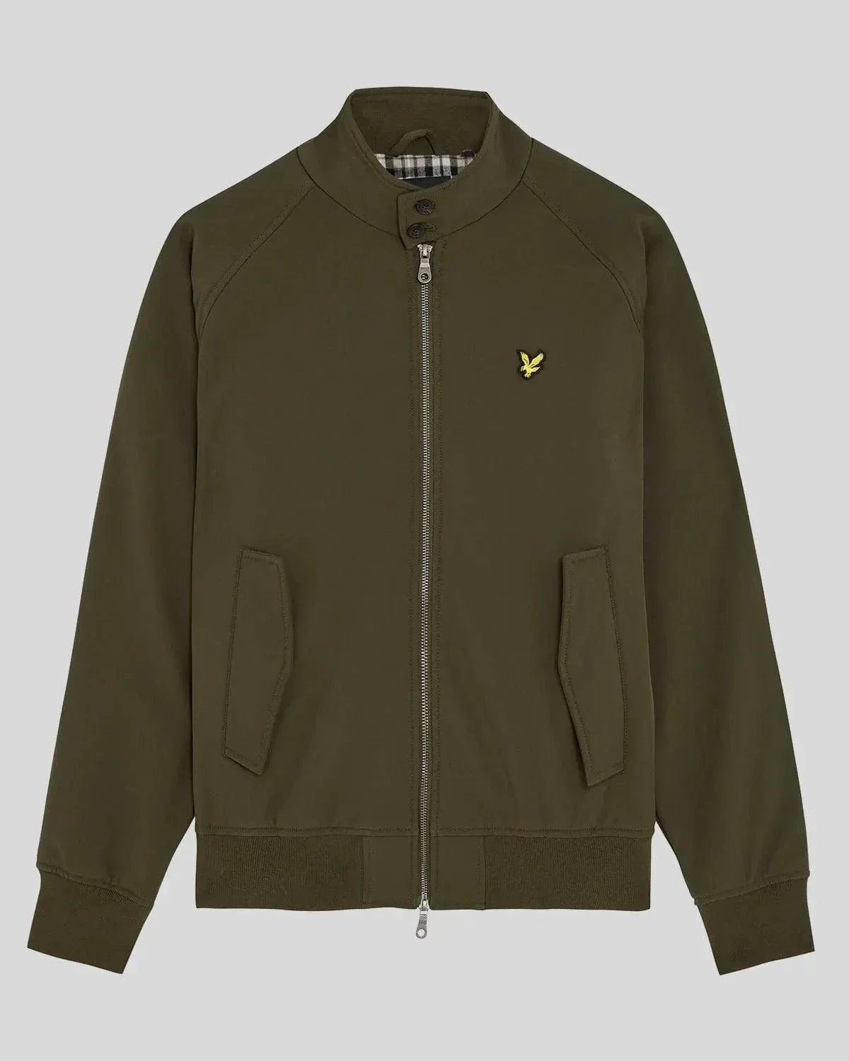 Lyle & Scott Softshell Harrington Jacket In Olive - Image 3