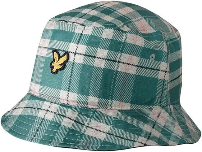 Lyle & Scott Tartan Bucket Hat Everglade
