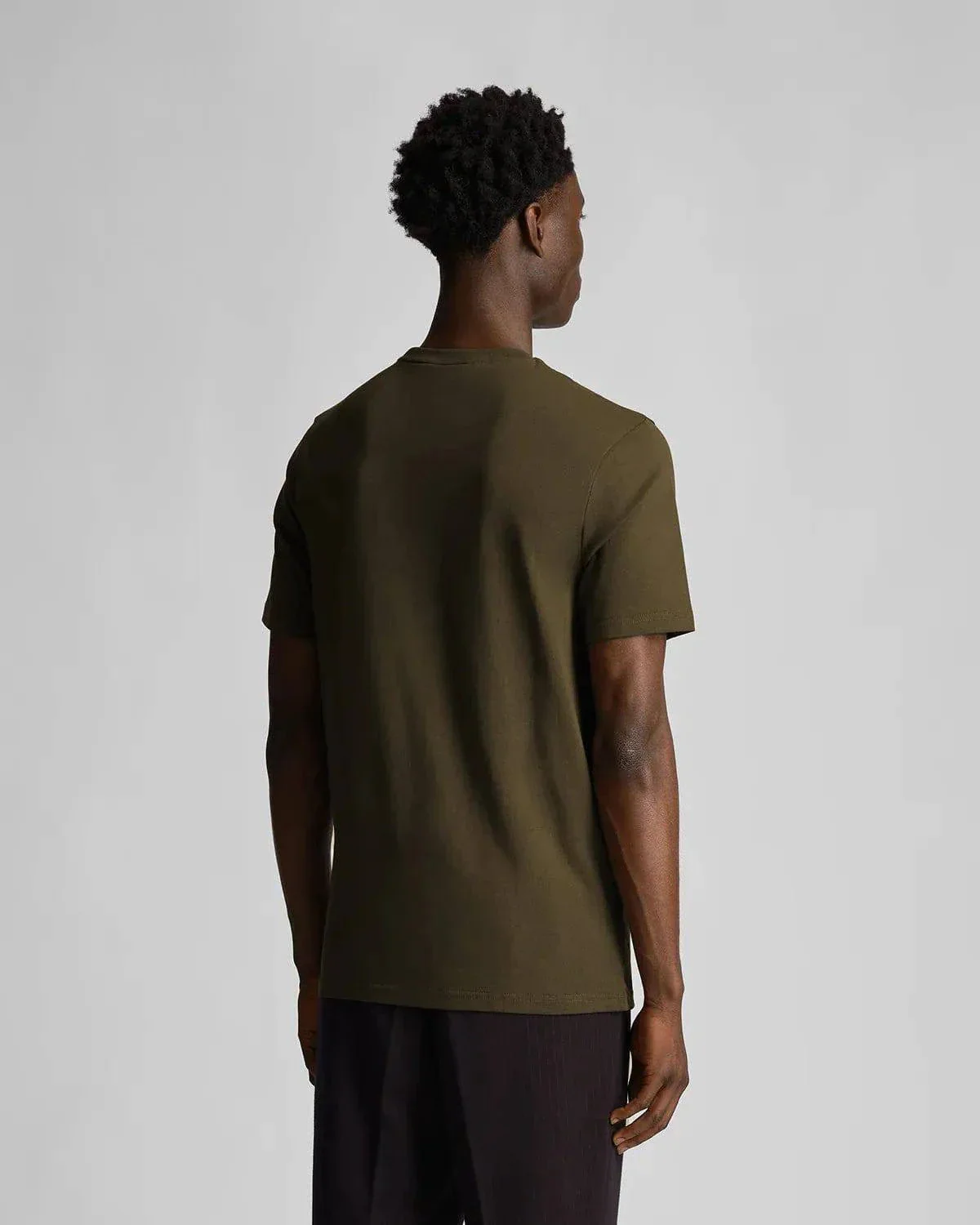 Lyle & Scott Tonal Eagle T-Shirt In Olive - Image 3