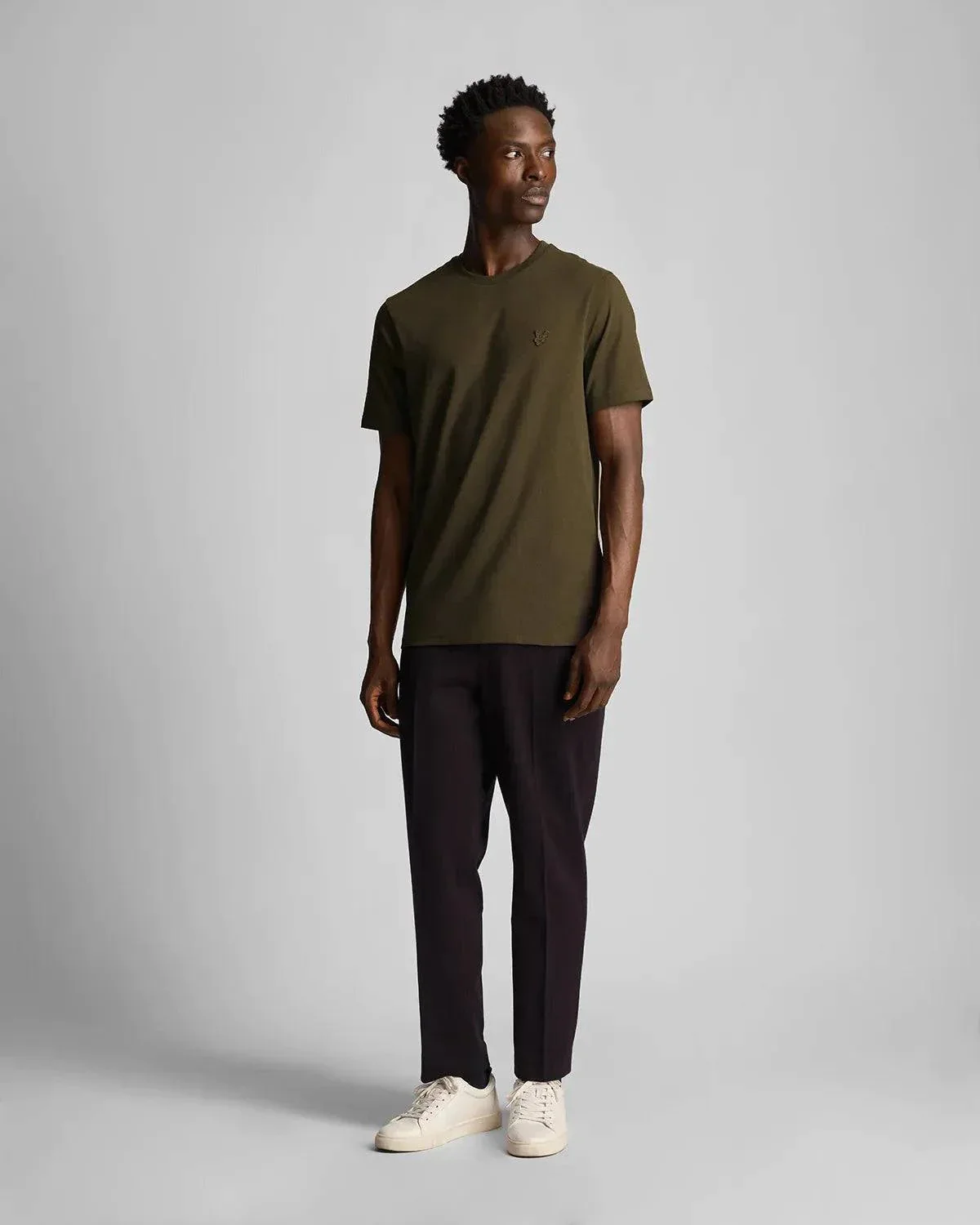 Lyle & Scott Tonal Eagle T-Shirt In Olive - Image 4