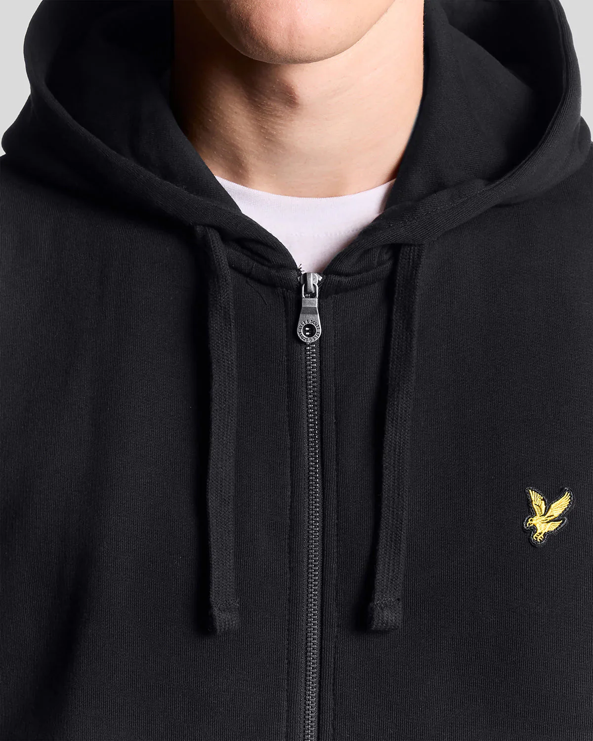 Lyle & Scott Zip Through Hoodie Black - Image 2