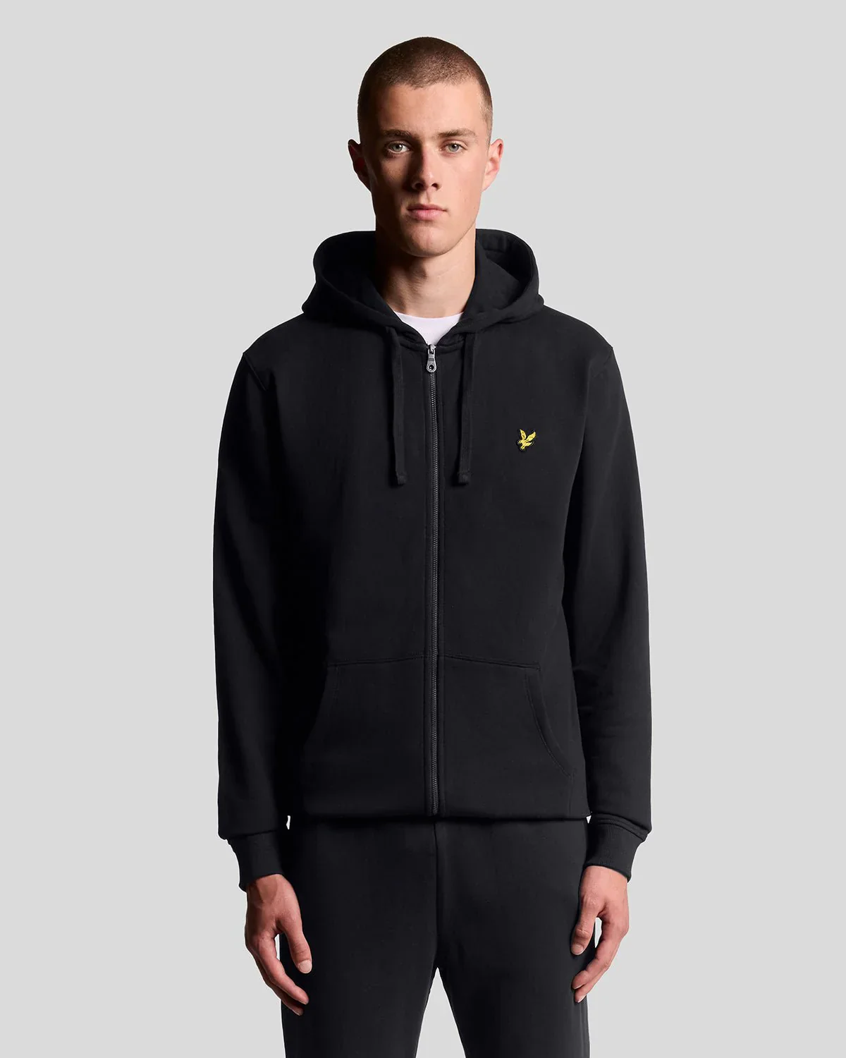 Lyle & Scott Zip Through Hoodie Black - Image 4