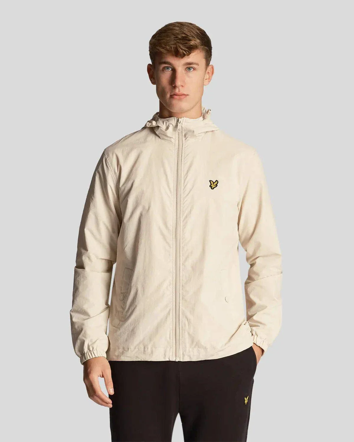 Lyle & Scott Zip Through Hooded Jacket In Cove