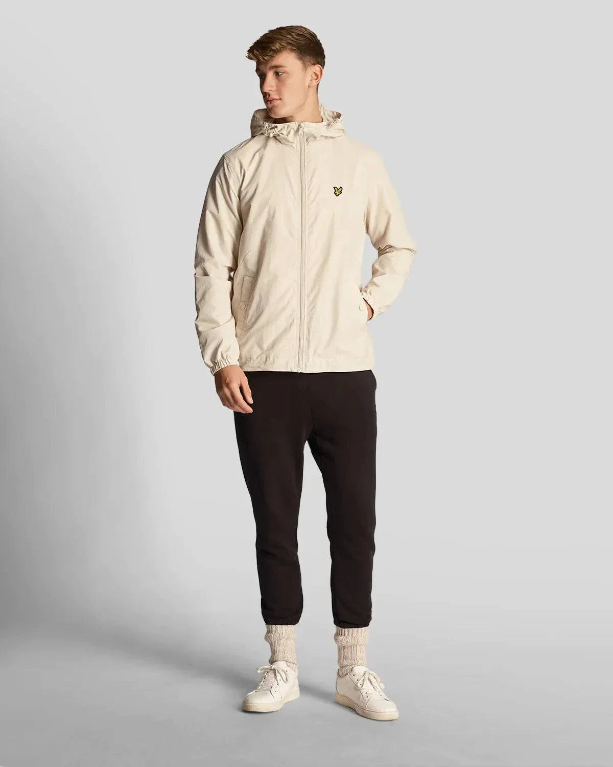 Lyle & Scott Zip Through Hooded Jacket In Cove - Image 2