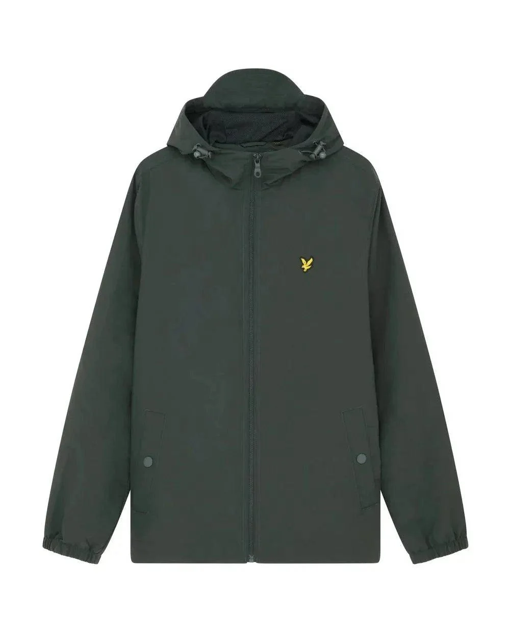 Lyle & Scott Zip Through Hooded Jacket In Gunmetal - Image 3