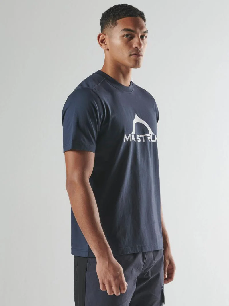 MA.Strum Bora Half Compass Print T-Shirt Navy - Image 2