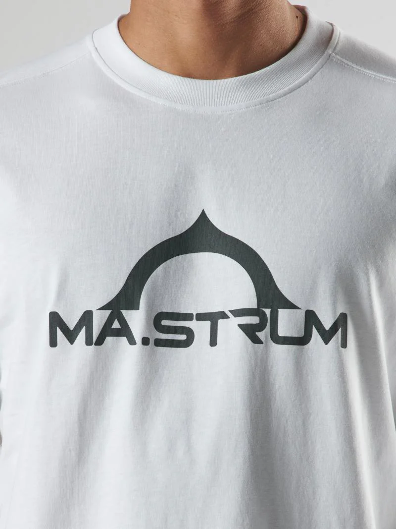MA.Strum Bora Half Compass Print T-Shirt White - Image 2