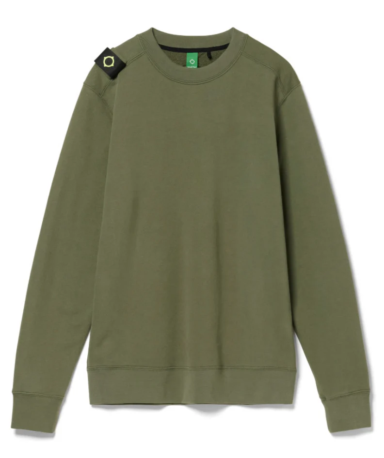 MA.STRUM Crew Sweatshirt Bronze Green
