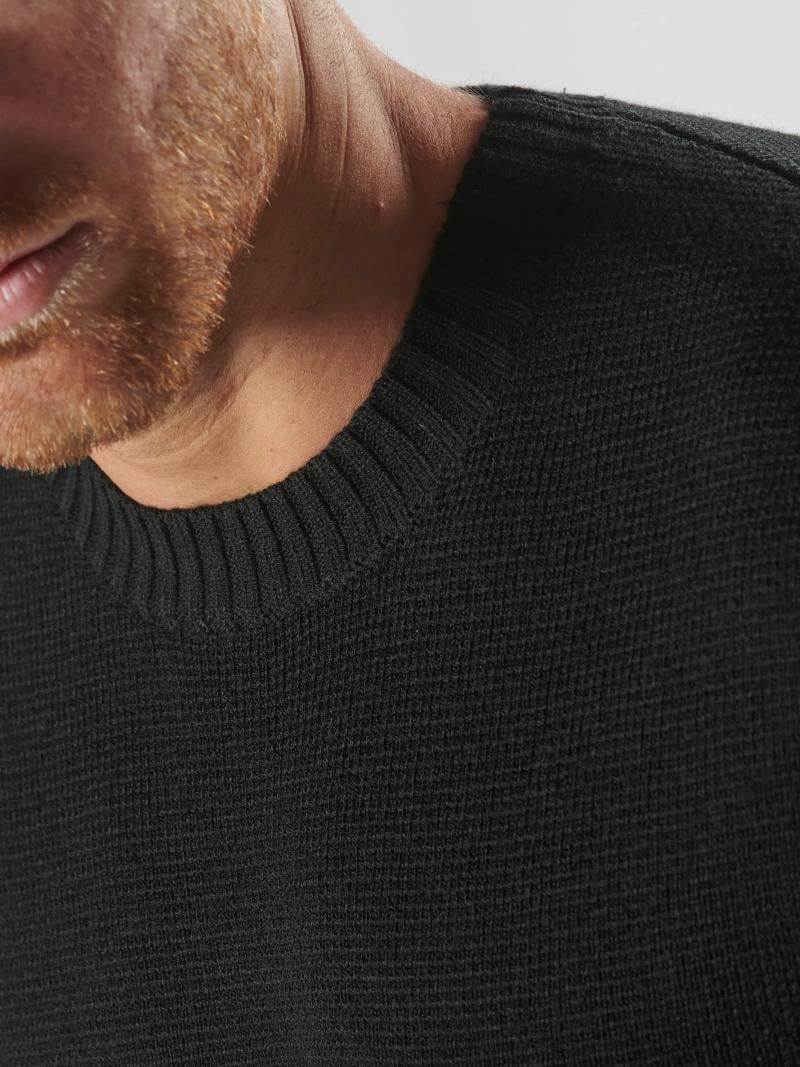 MA.STRUM Montage Crew Knit Jet Black - Image 3