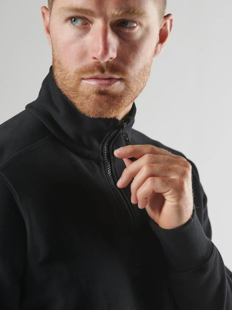 MA.STRUM Neo Quarter Zip Jet Black - Image 3