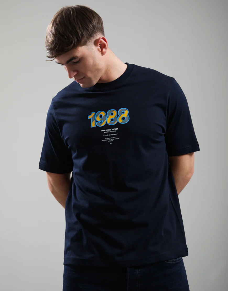 Marshall Artist Acid House T-Shirt Navy