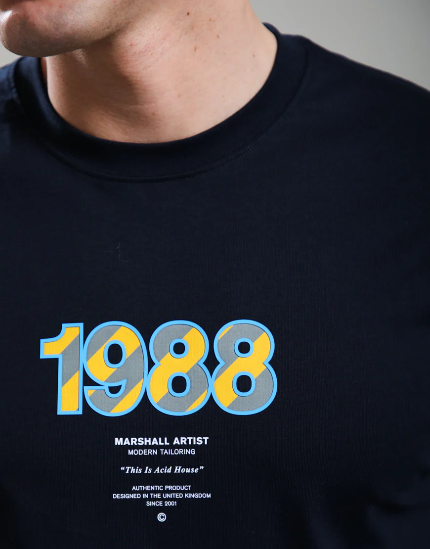 Marshall Artist Acid House T-Shirt Navy - Image 2