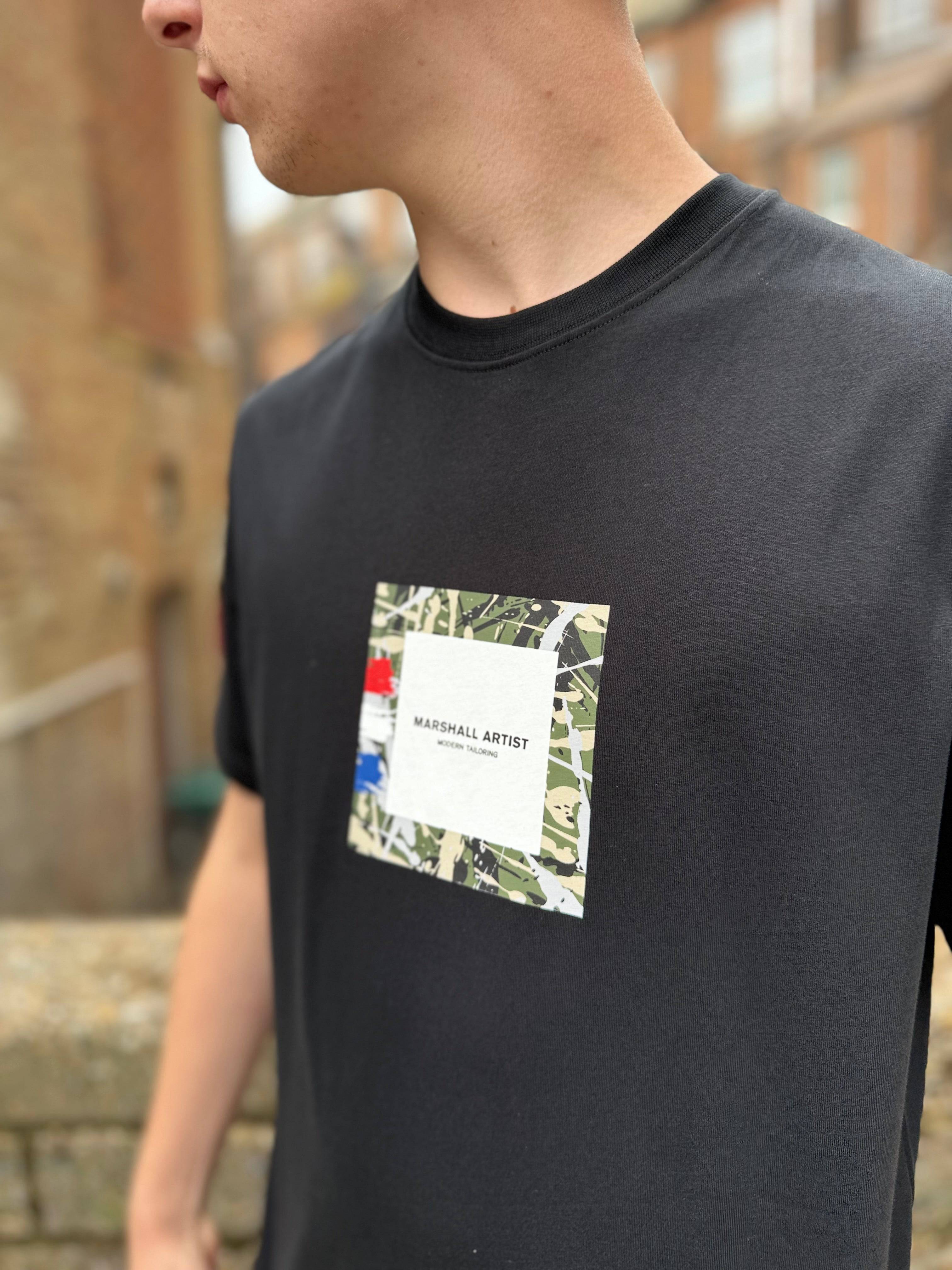 Marshall Artist Adored Box Logo T-Shirt Black - Image 2