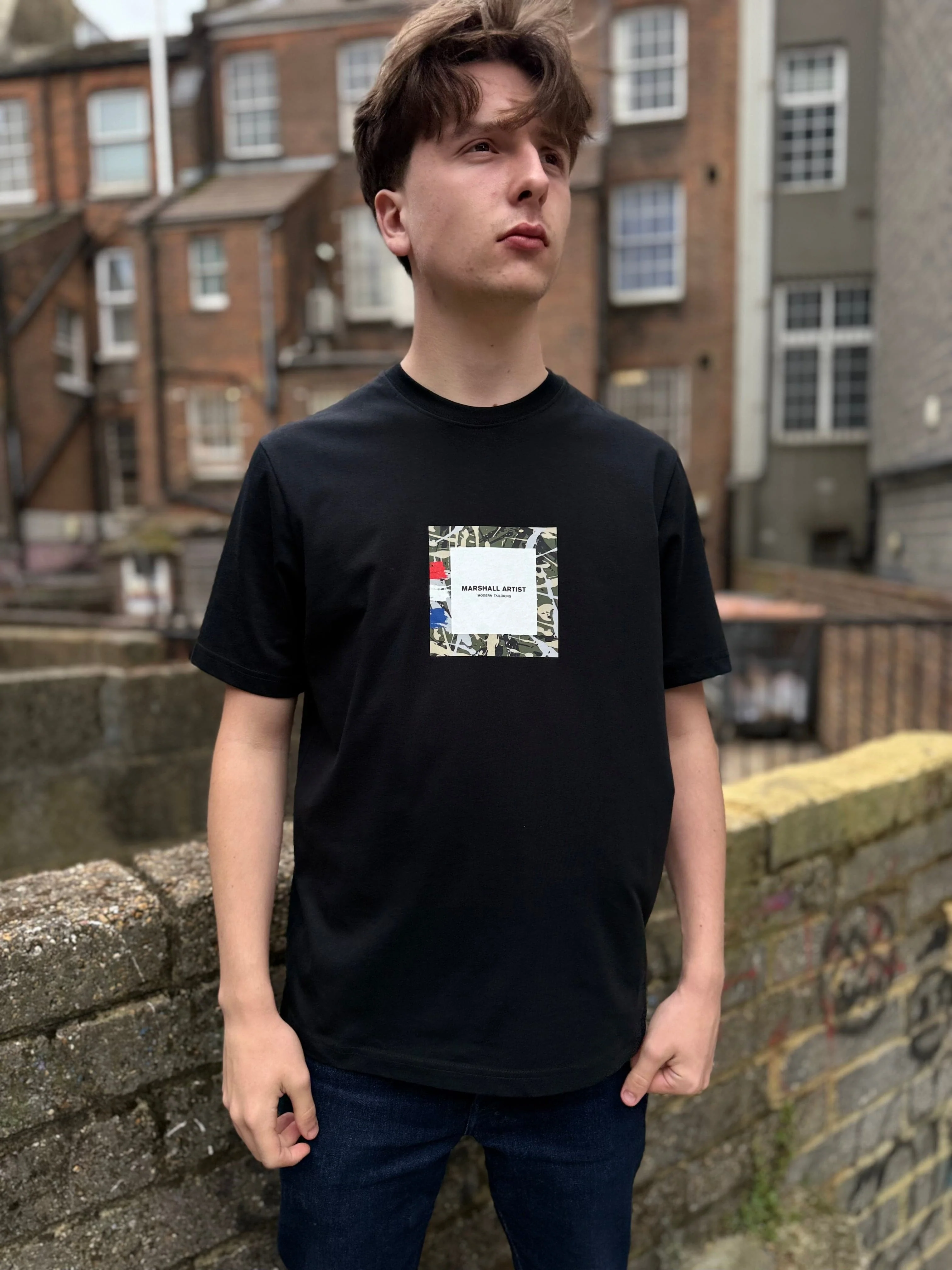 Marshall Artist Adored Box Logo T-Shirt Black - Image 3