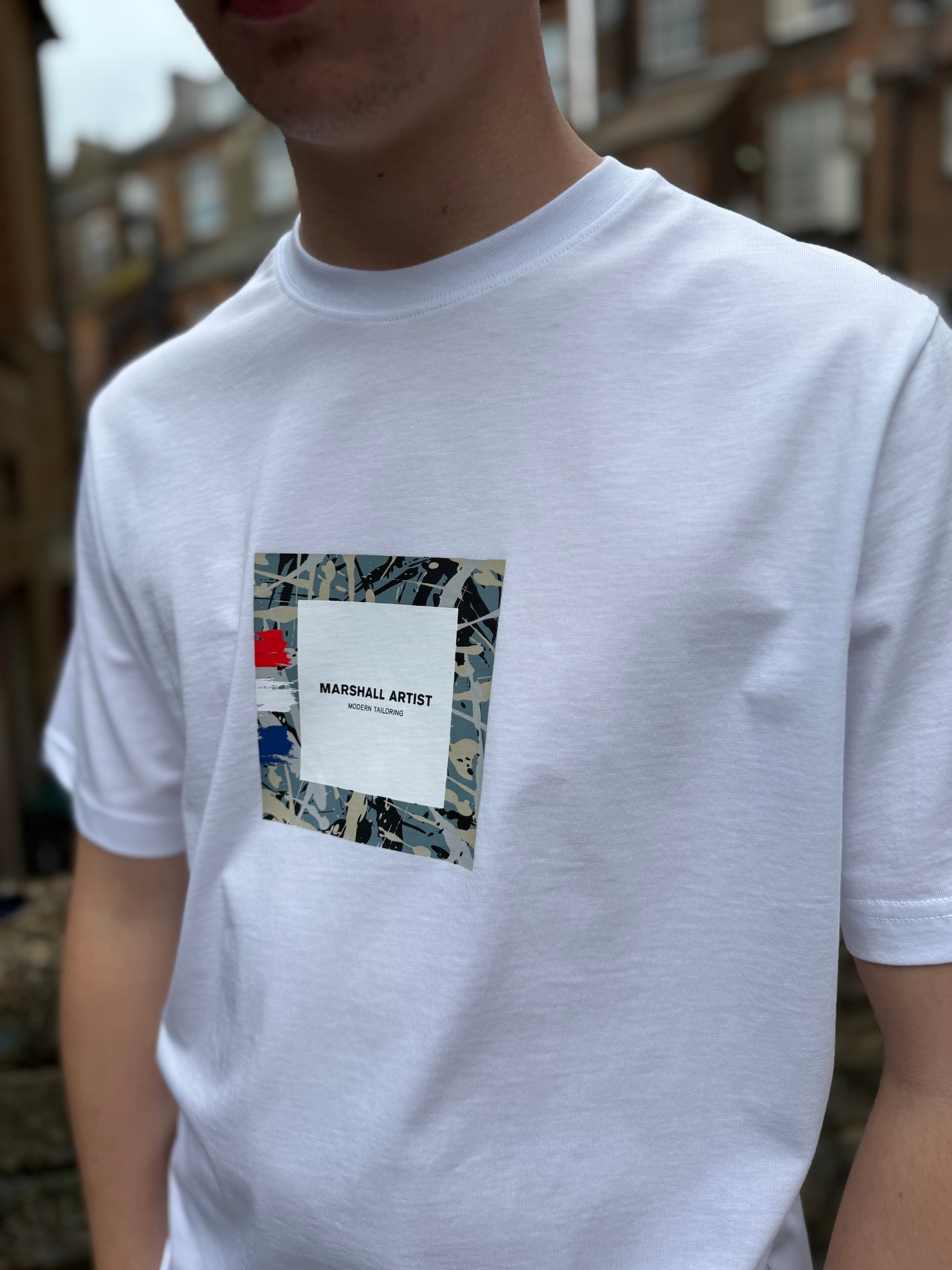 Marshall Artist Adored Box Logo T-Shirt White - Image 3