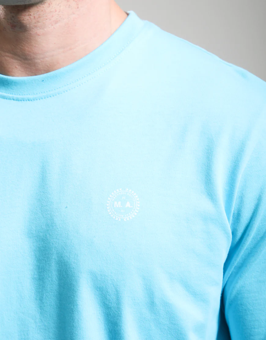 Marshall Artist Delta T-Shirt Cyan - Image 2