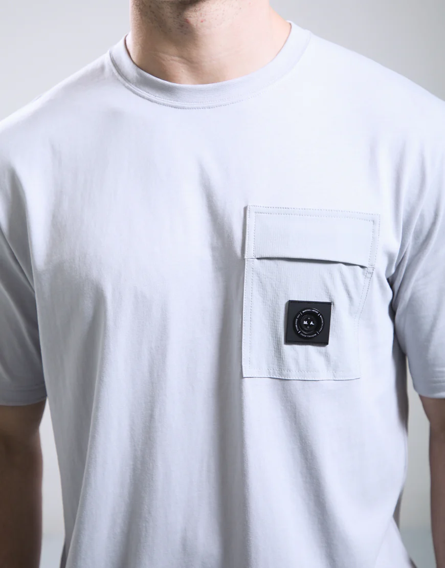 Marshall Artist Kyoto Pocket T-Shirt Oceanic Grey - Image 2