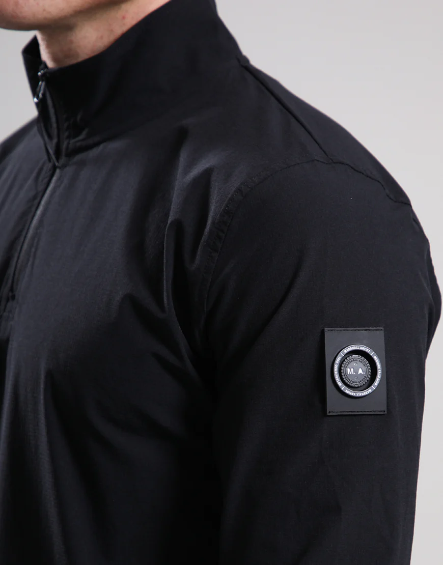 Marshall Artist Lennox Quarter Zip Black - Image 2