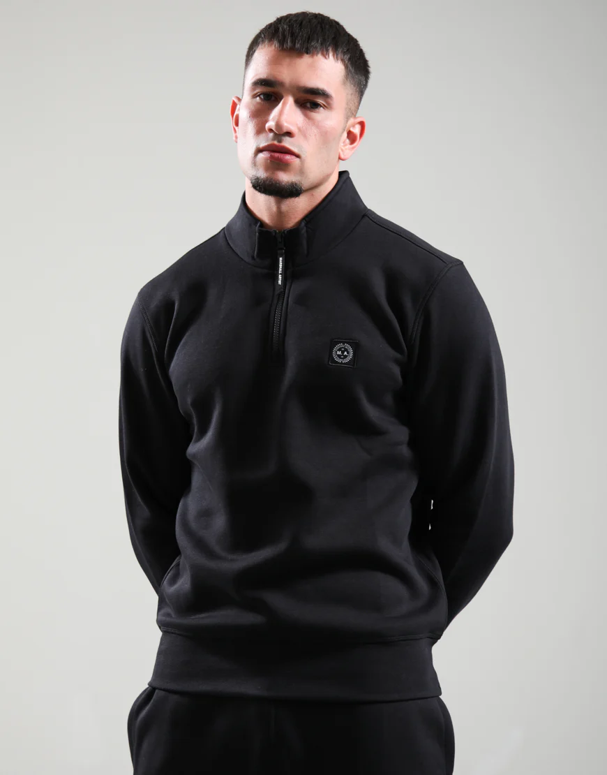 Marshall Artist Marchio Quarter Zip Black - Image 2