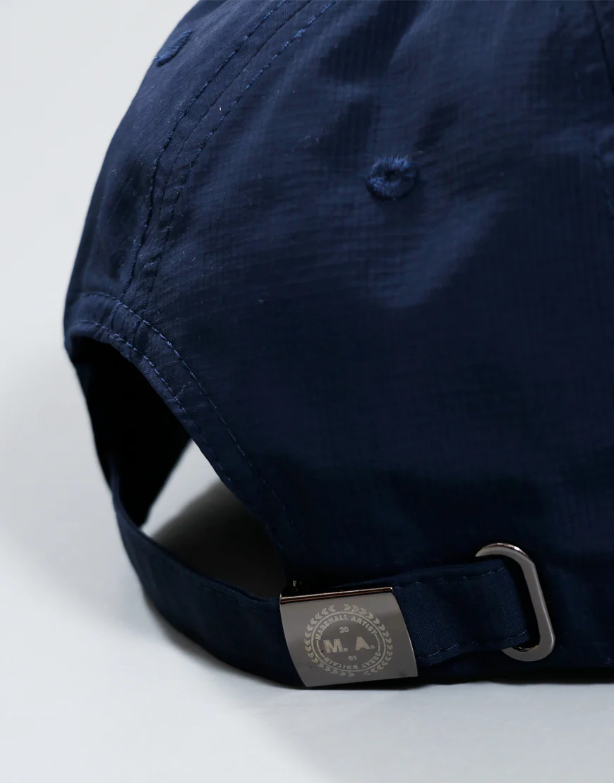 Marshall Artist Siren Nylon Ripstop Cap Navy - Image 3