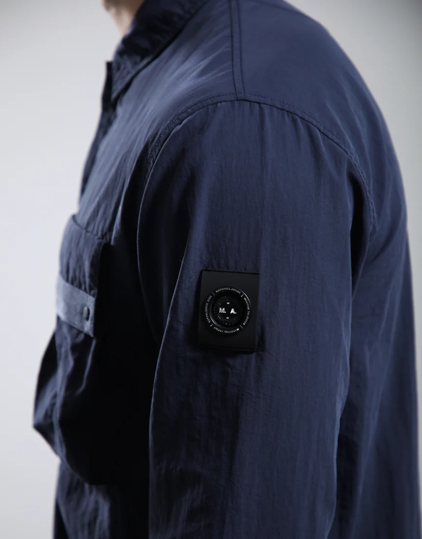Marshall Artist Woodvale Overshirt Navy - Image 2