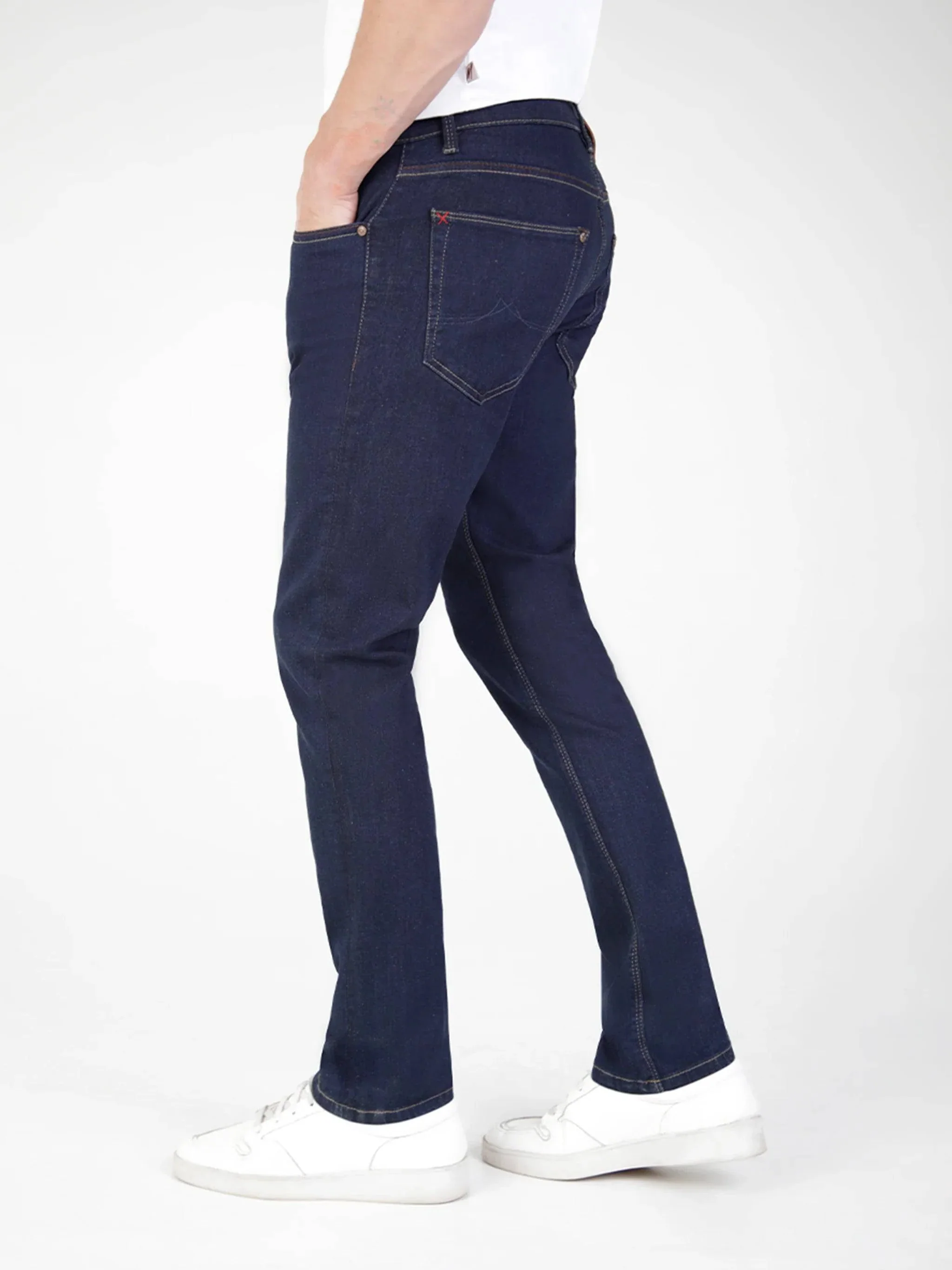 MishMash Tapered Fit Mid Stretch Lot XX Shadow Raw Jeans - Image 3
