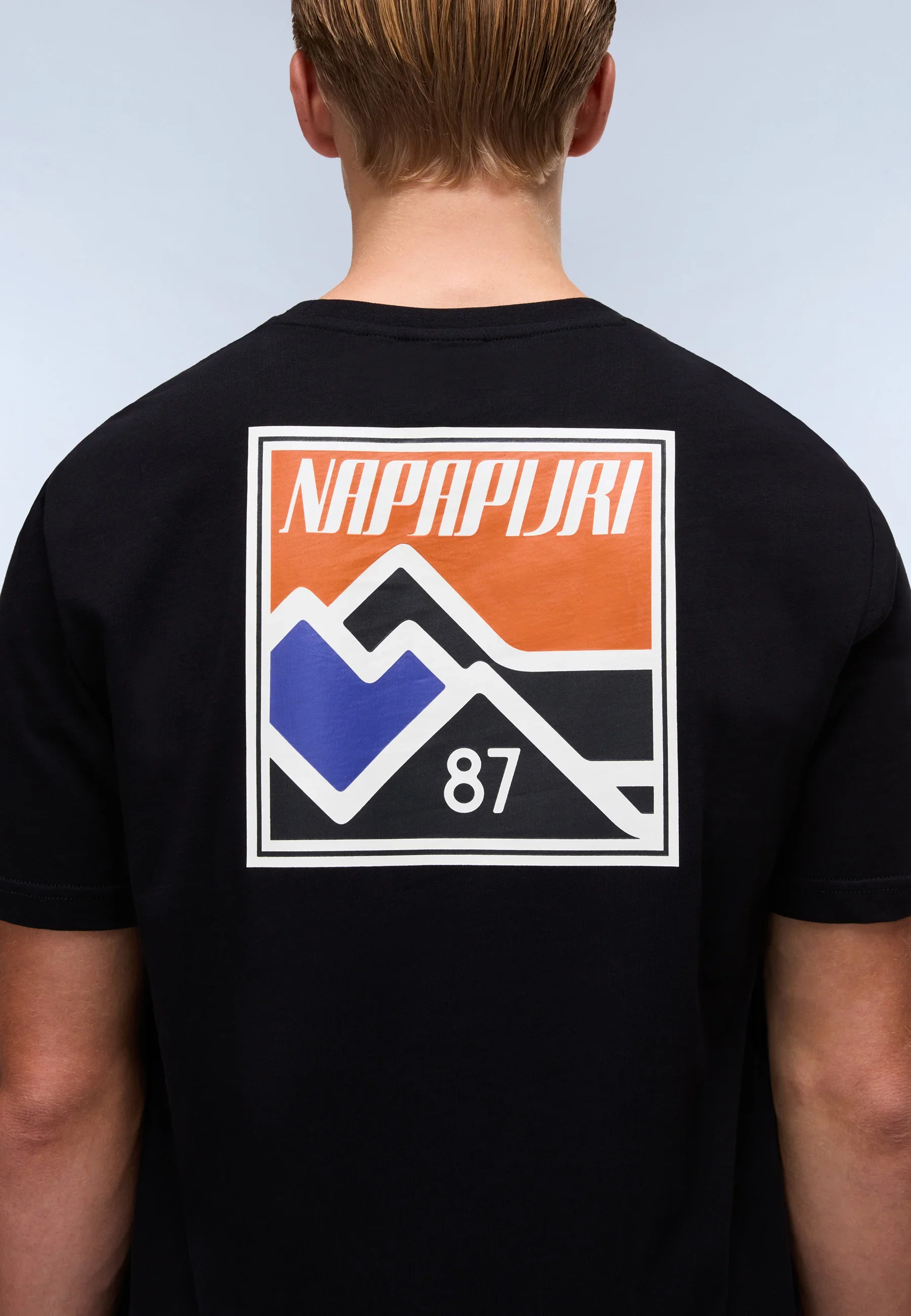 Napapijri Guide Printed T-Shirt Black Beauty - Image 3