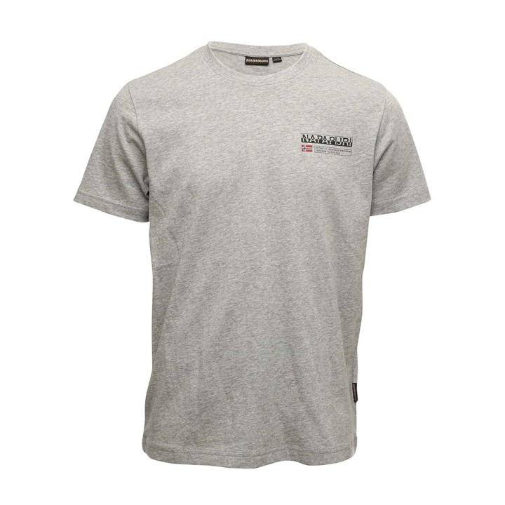 Napapijri Kasba Tee In Med Grey Mel - Image 2