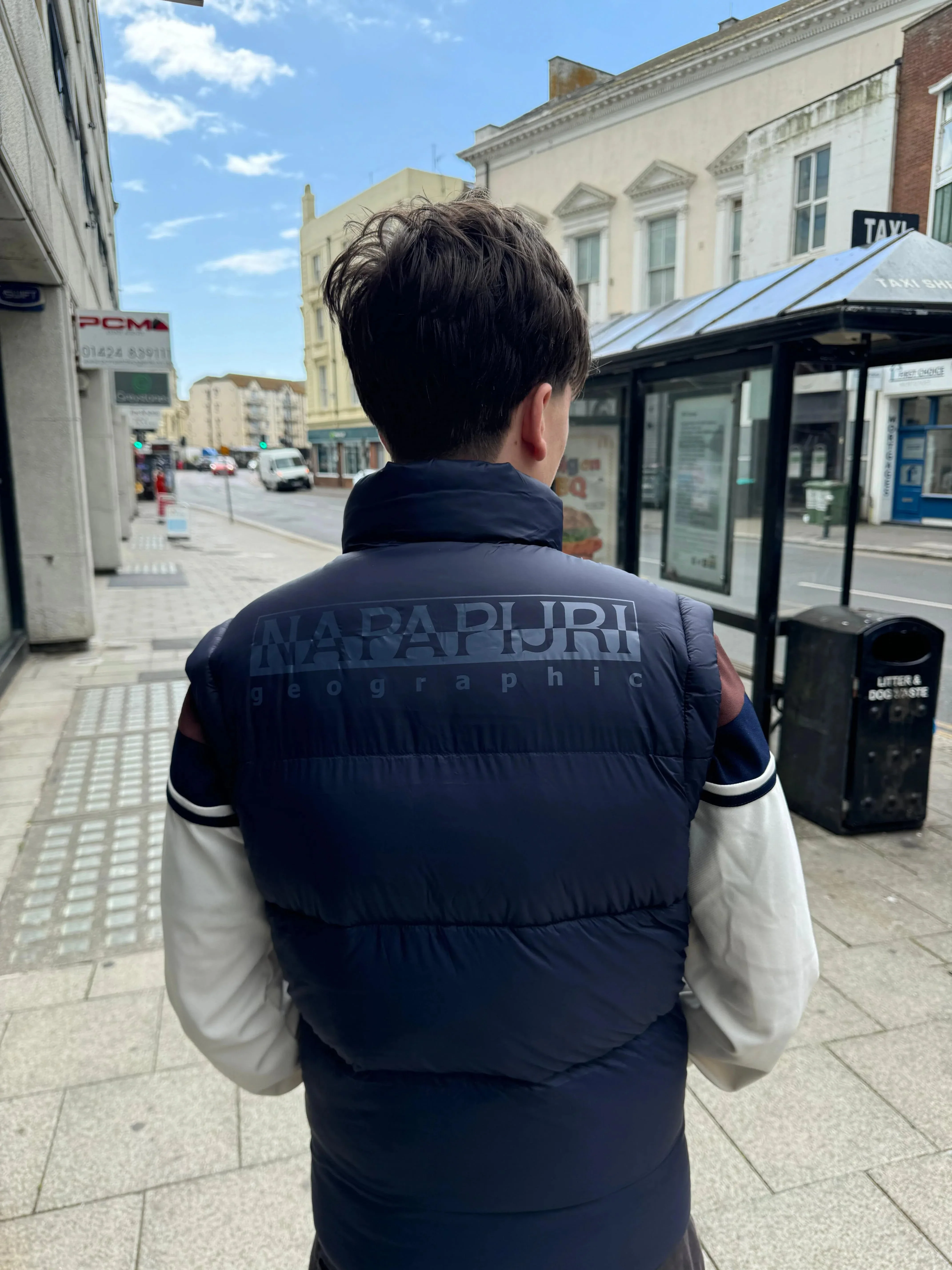 Napapijri Mens A-Suomi Gilet In Navy - Image 5