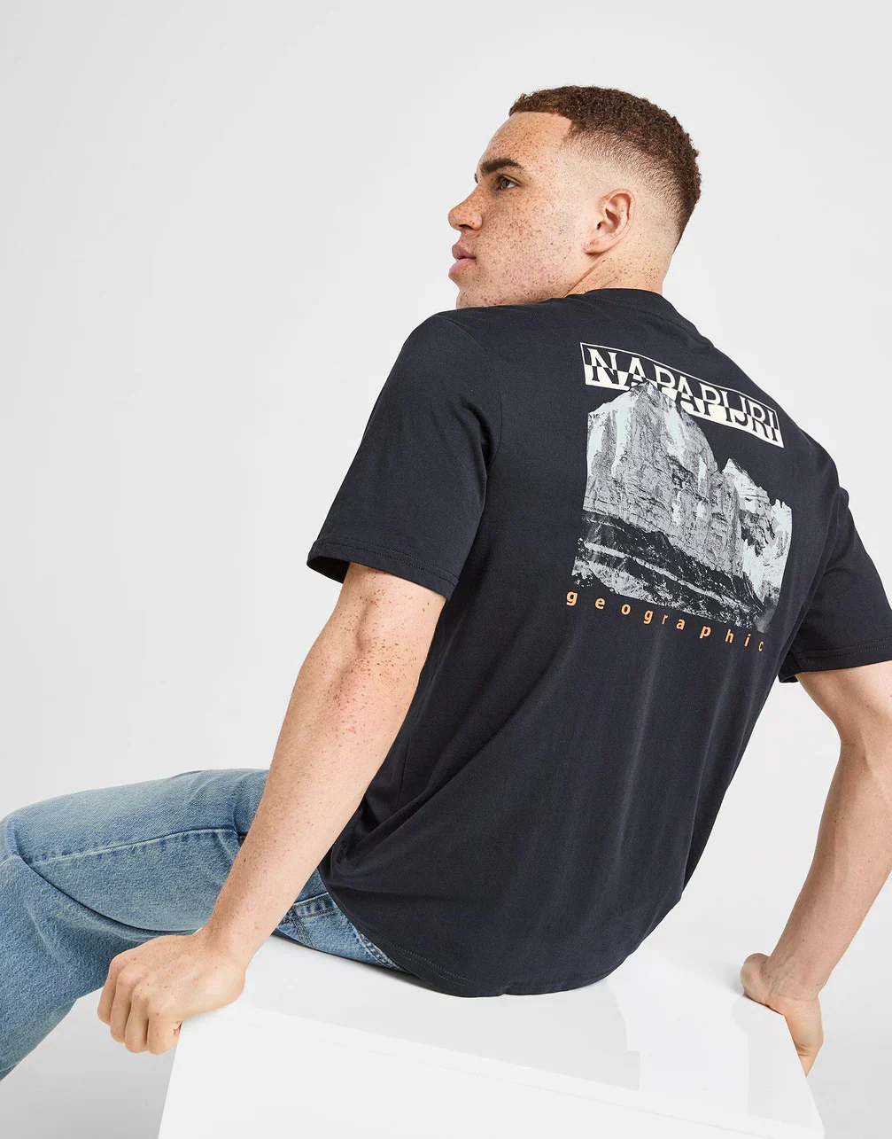 Napapijri Mirada Back Graphic T-Shirt Black