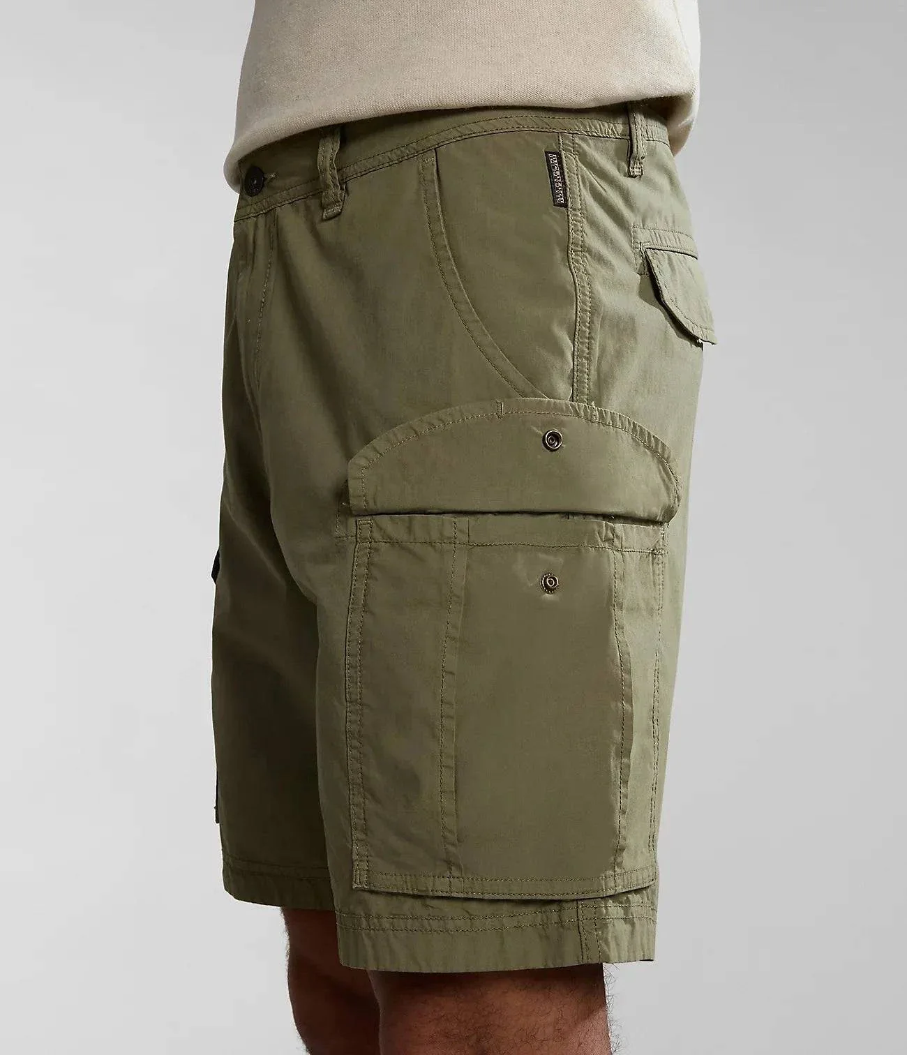 Napapijri Noto 2.0 Shorts In Green Lichen - Image 4