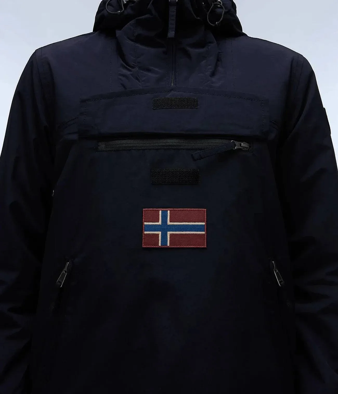Napapijri Rainforest Pocket Anorak Jacket In Black - Image 2