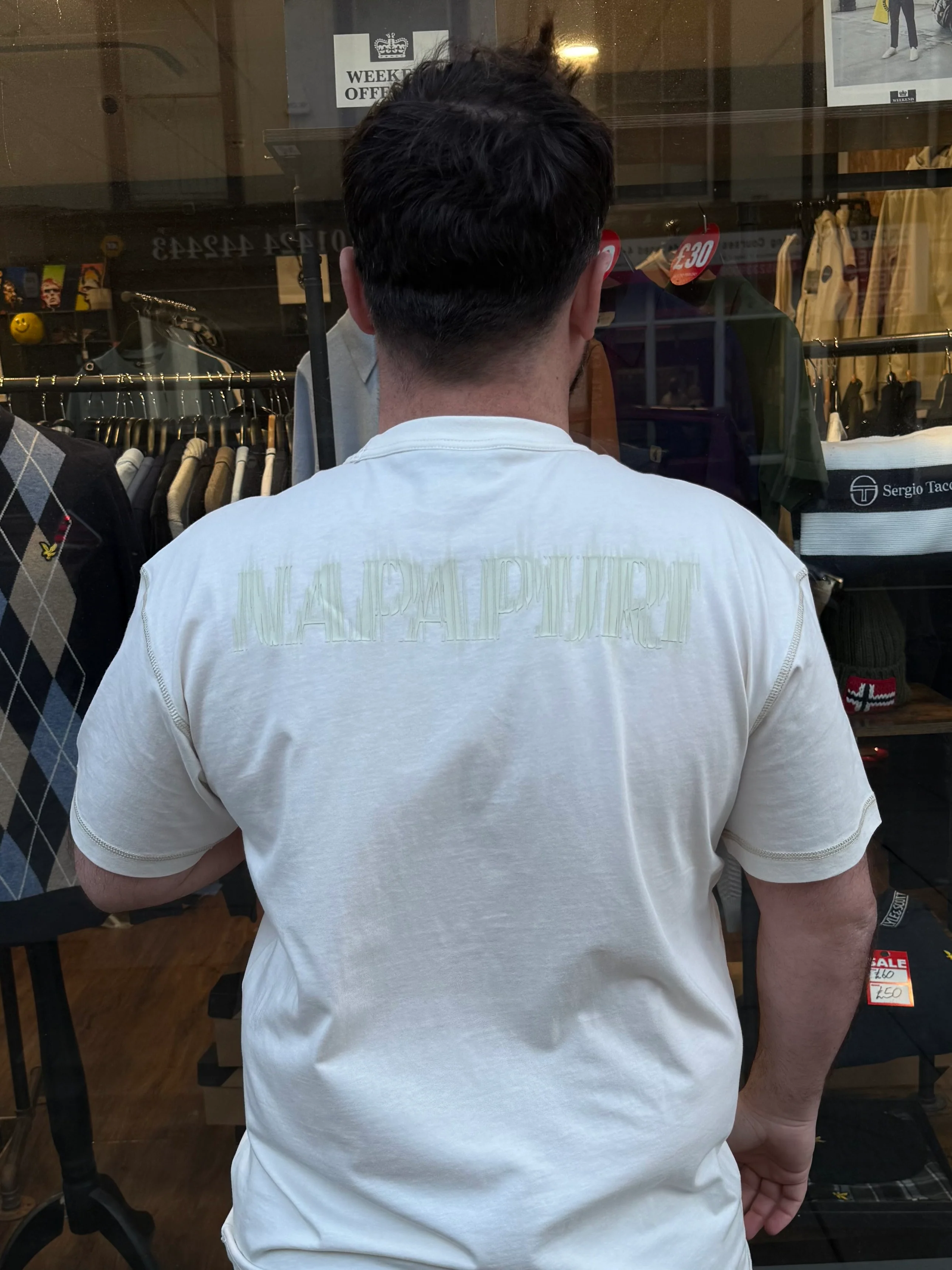 Napapijri S-Umbra T-Shirt White Whisper - Image 3