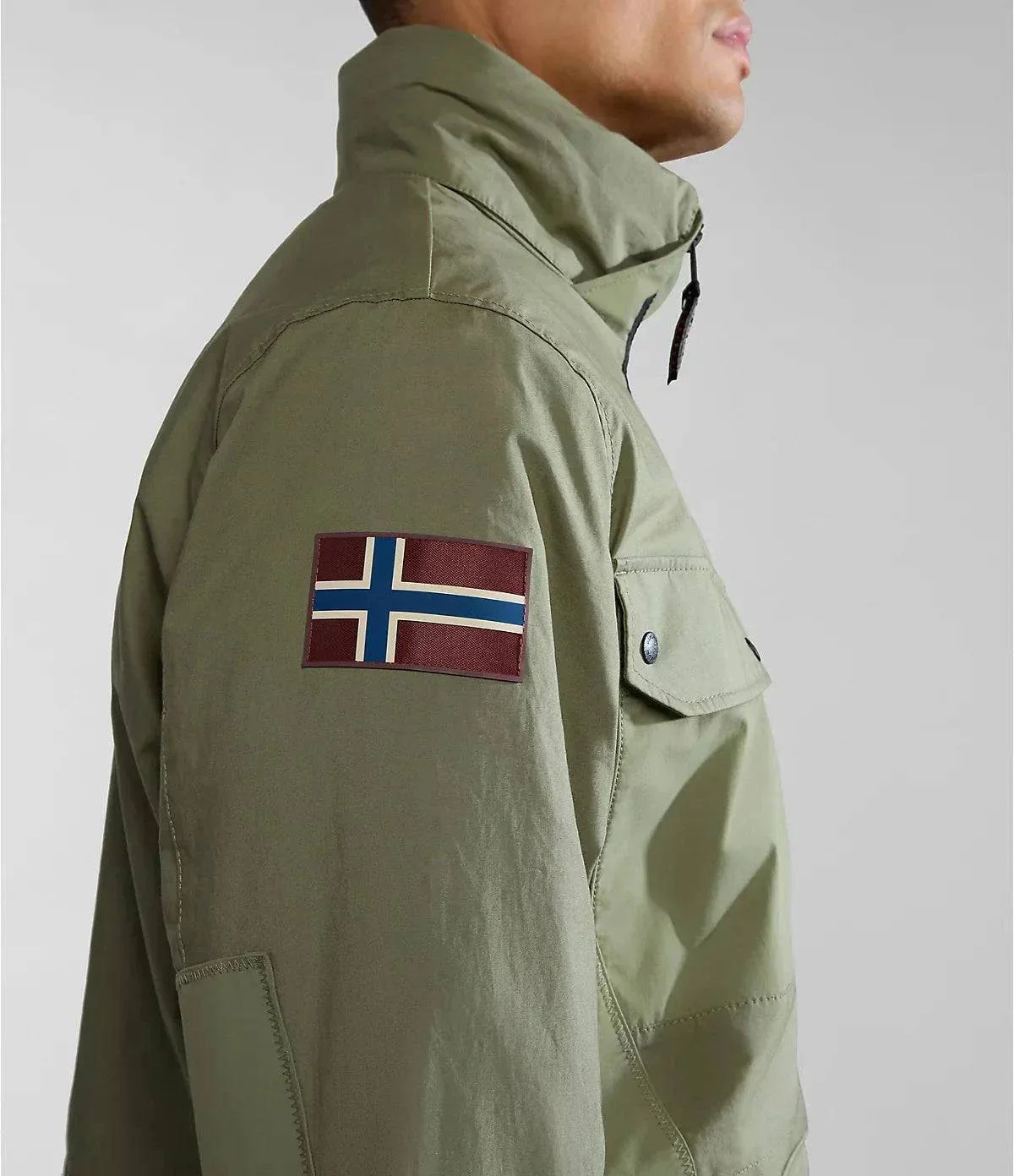 Napapijri Tepees Jacket In Green Lichen - Image 3