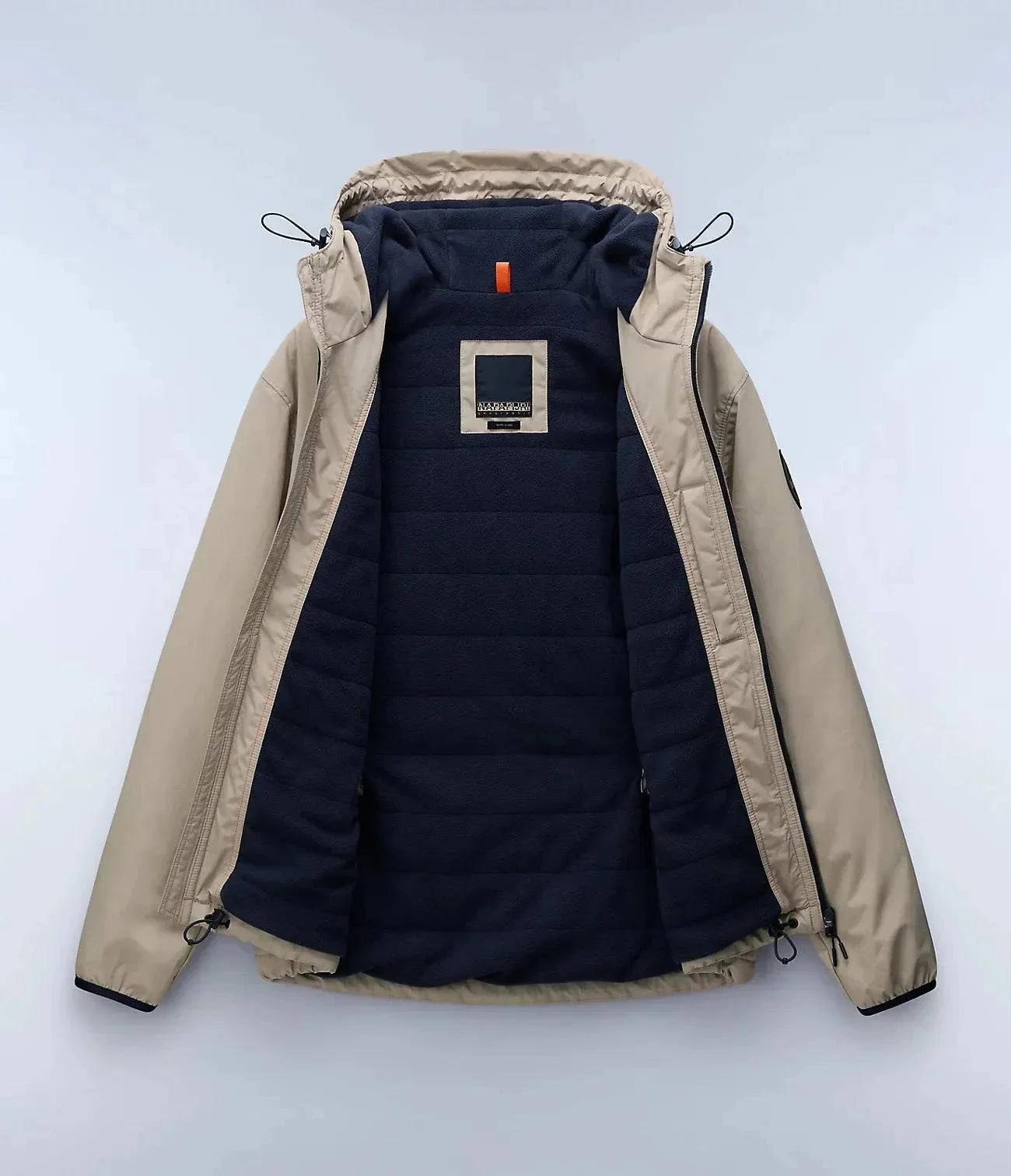 Napapijri Tundra Winter Jacket In Beige - Image 3