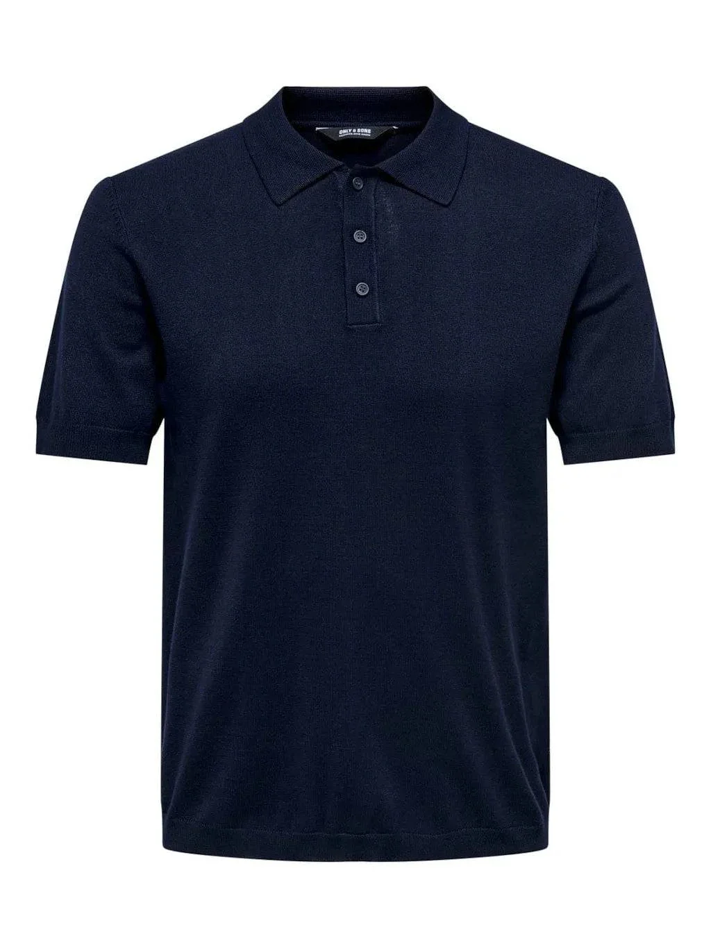 Only and Sons Knitted S/S Polo Navy - Image 3