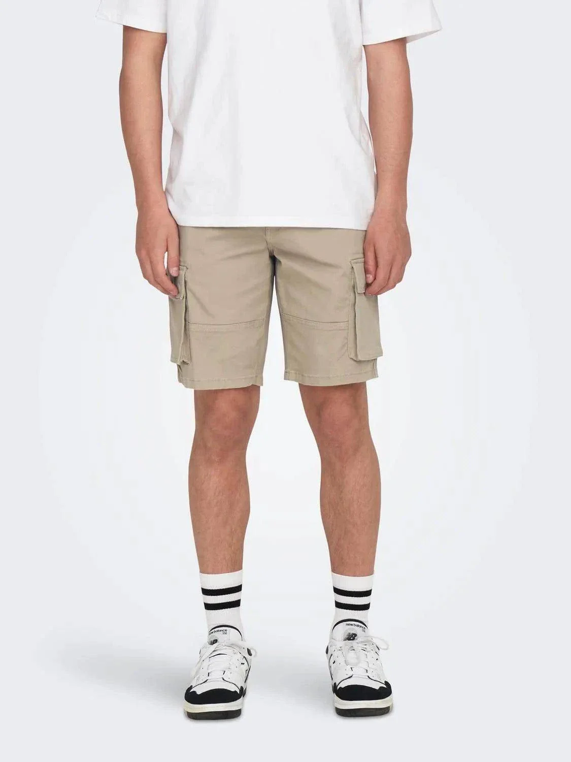 Only & Sons Cargo Shorts Beige - Image 5