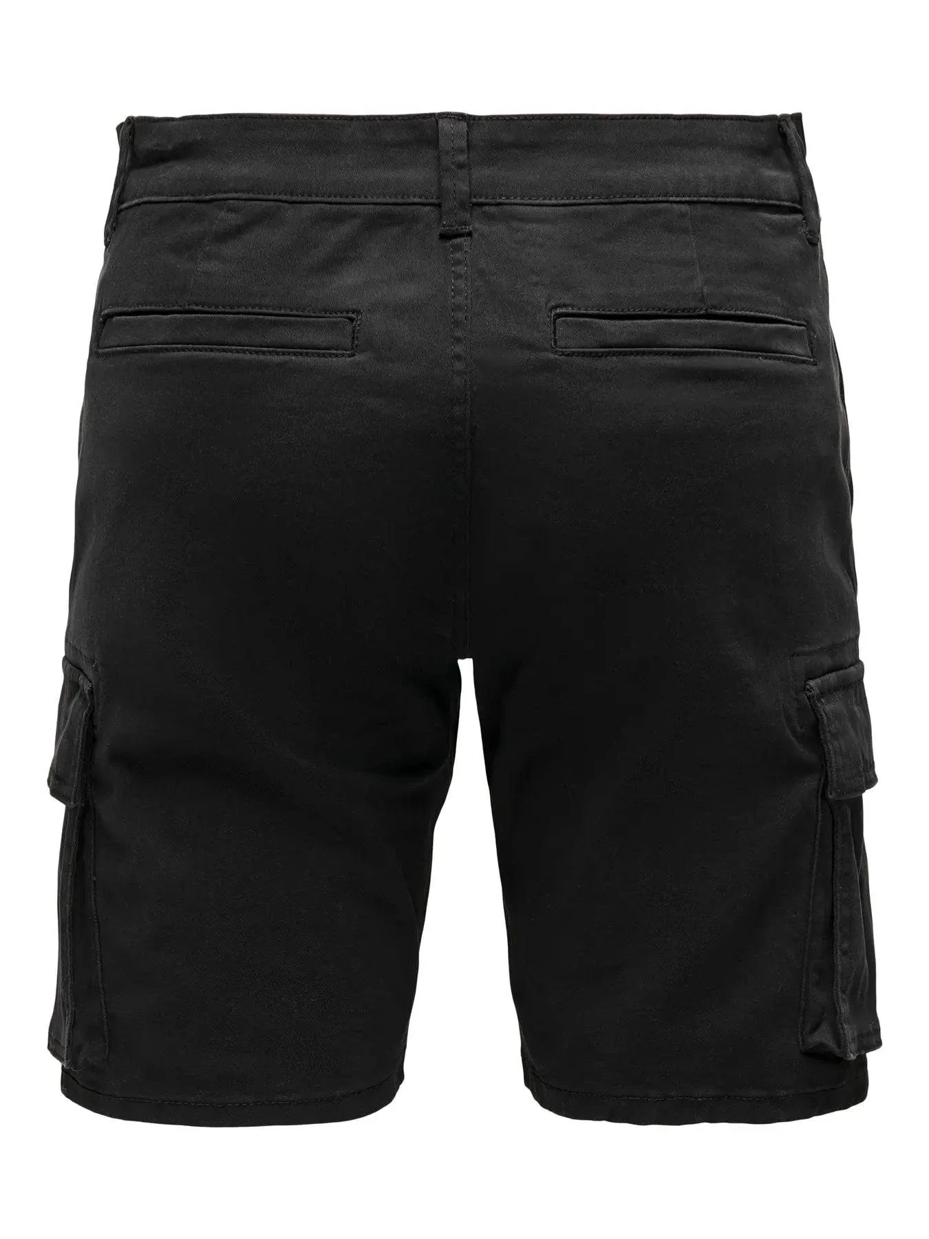 Only & Sons Cargo Shorts in Black - Image 3