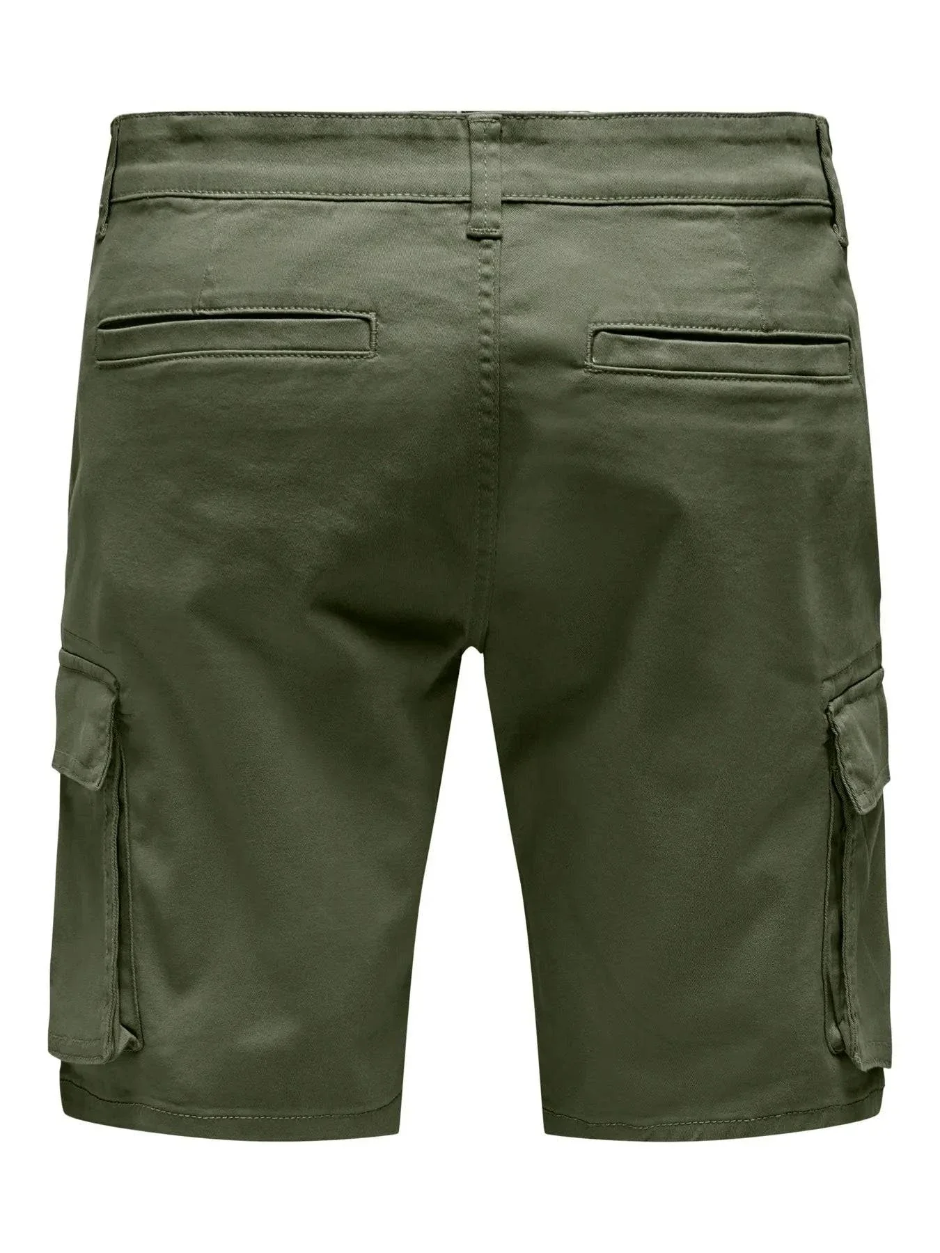 Only & Sons Cargo Shorts in Green - Image 3