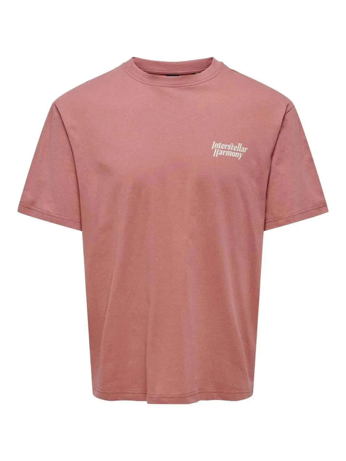 Only & Sons Kason Relax Print T-Shirt Dusty Ceder - Image 2