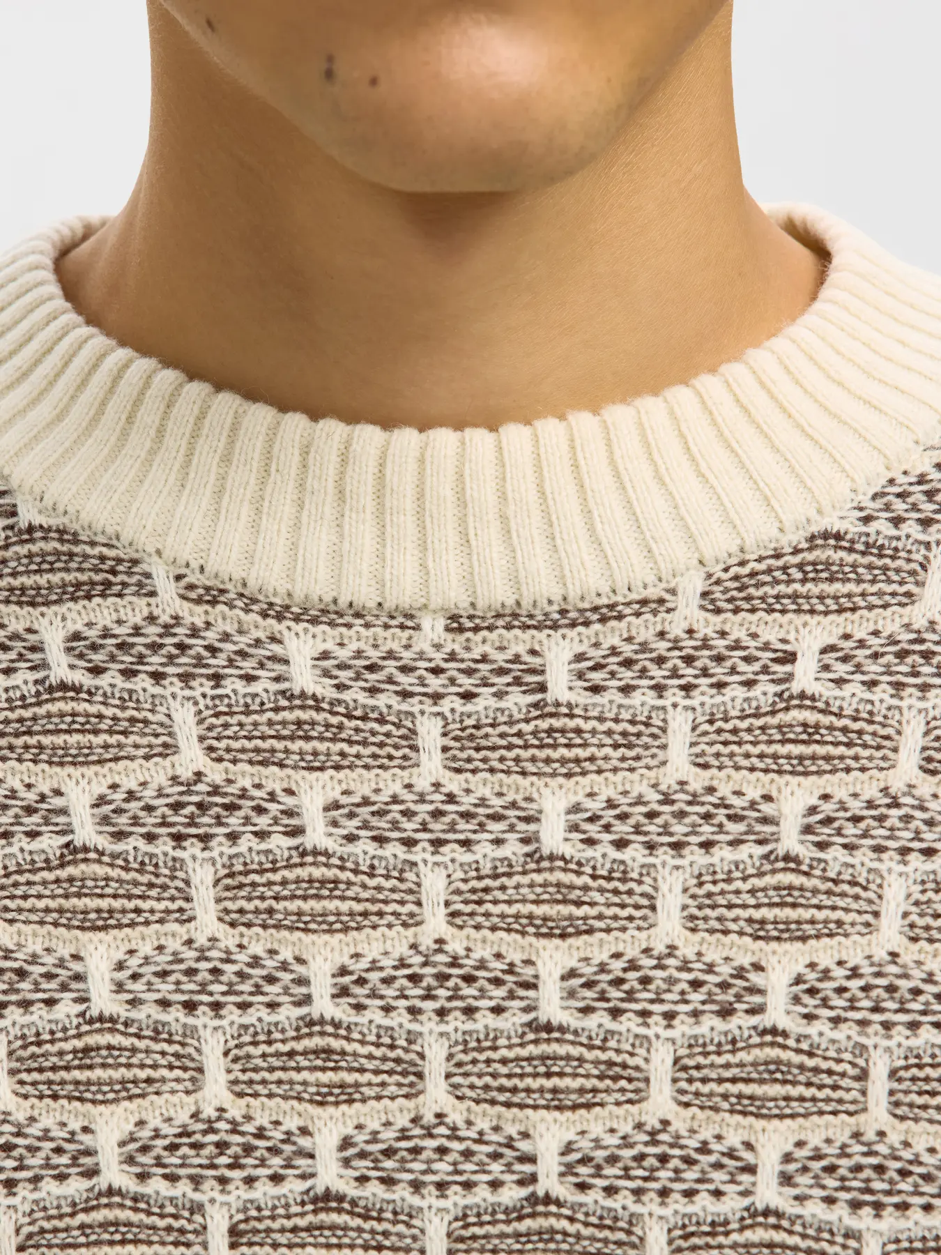 Selected Homme Long Sleeve Knitted Relaxed Crew Neck - Image 2