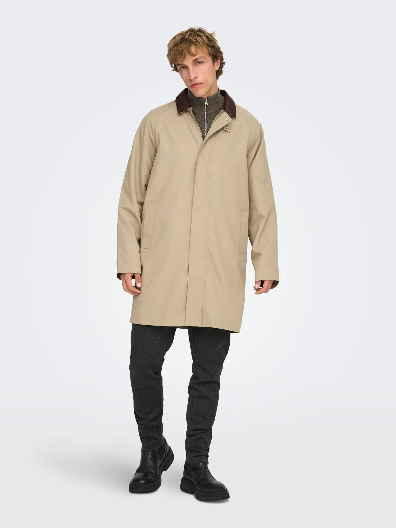 Only & Sons Onskosmo Life Long Jacket Beige - Image 3