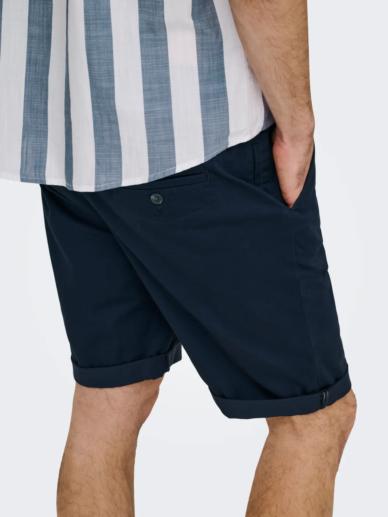 Only & Sons Onssaul Chino Shorts Navy - Image 3