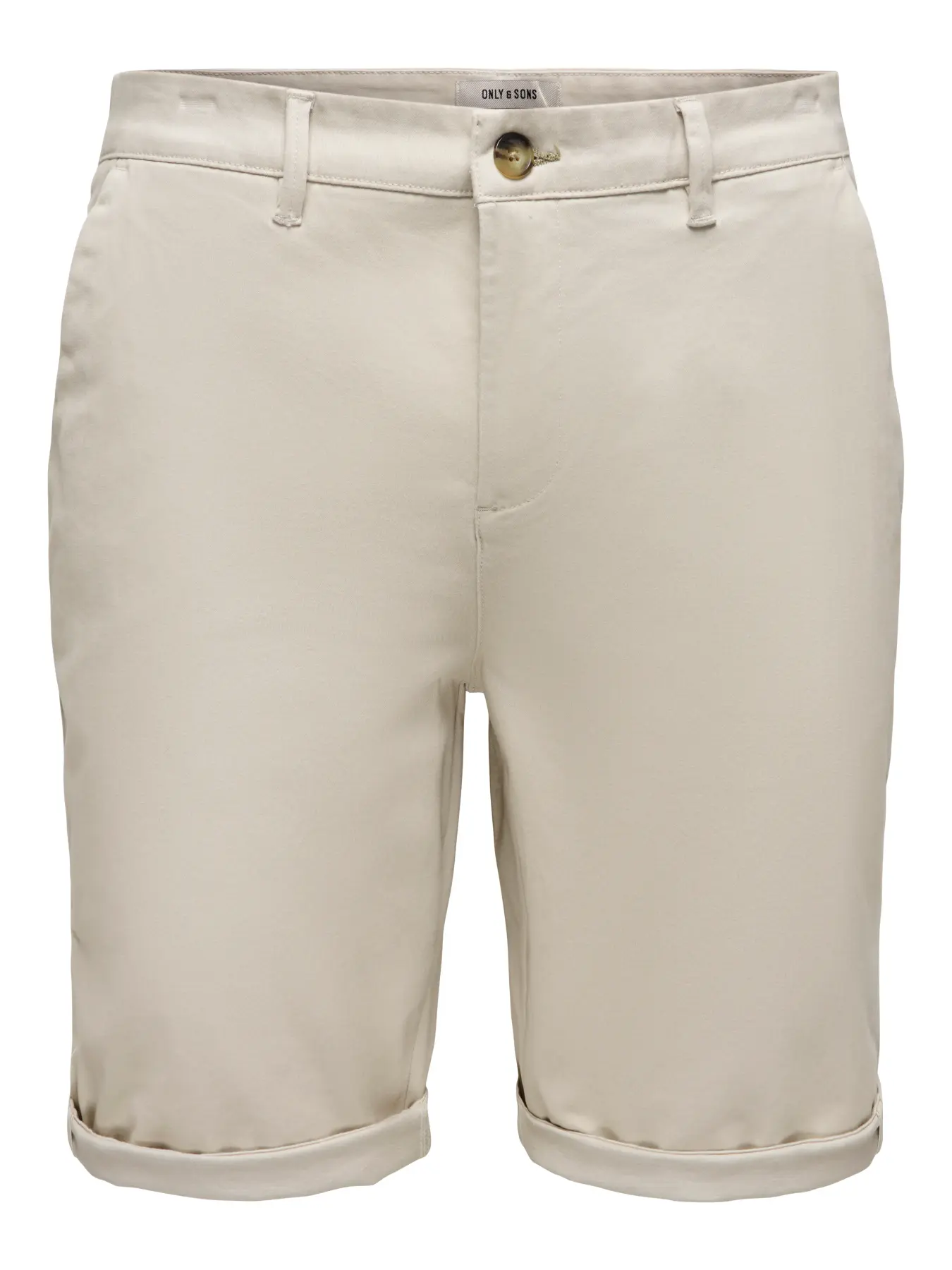 Only & Sons Onssaul Chino Shorts Silver Lining