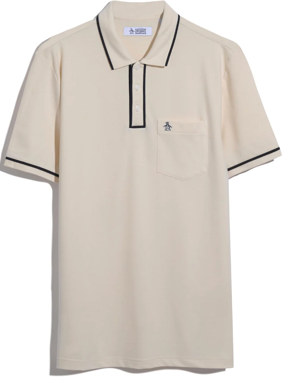 Original Penguin Earl Pique Short Sleeve Polo Shirt In Birch - Image 4