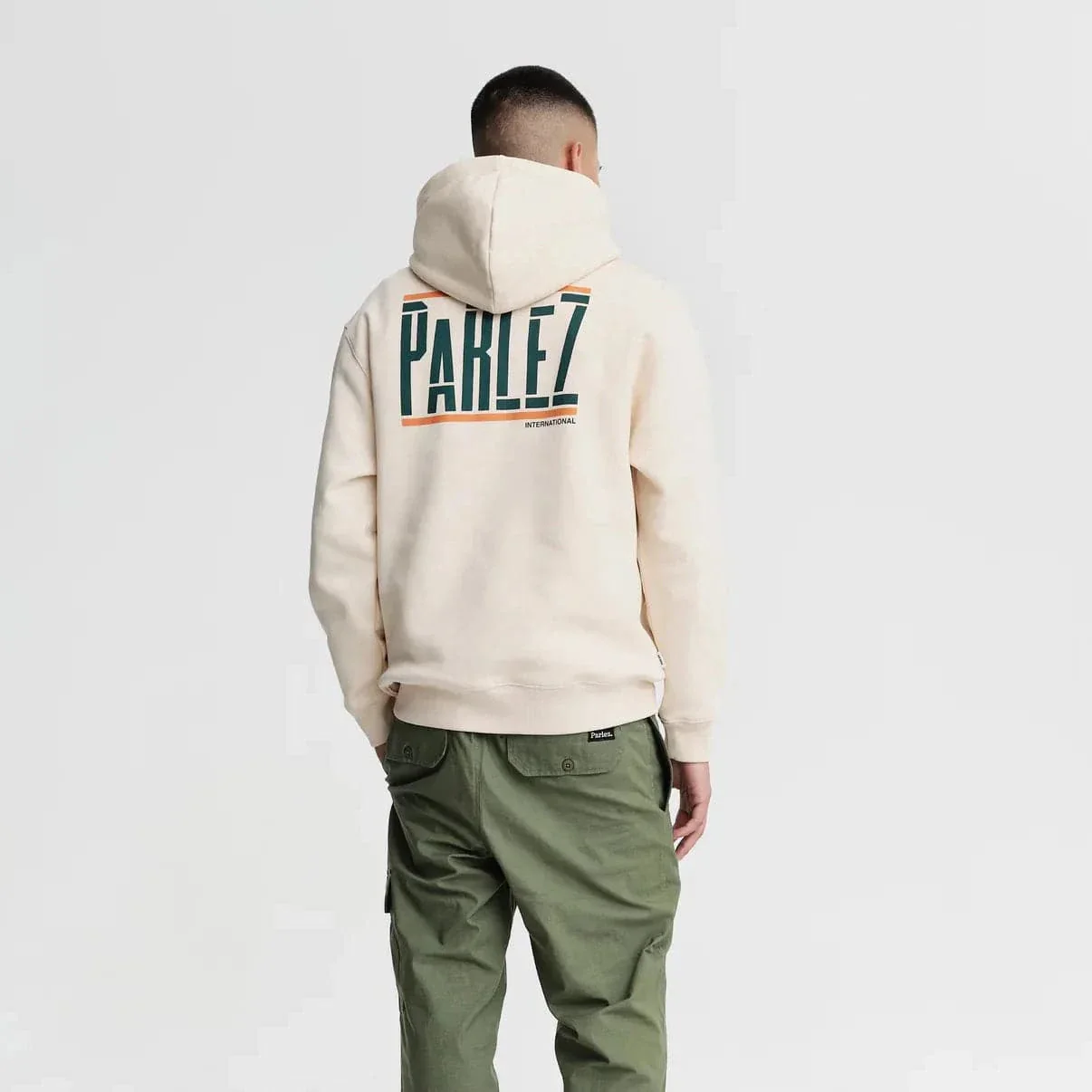 Parlez Layman Hoodie In Ecru - Image 2