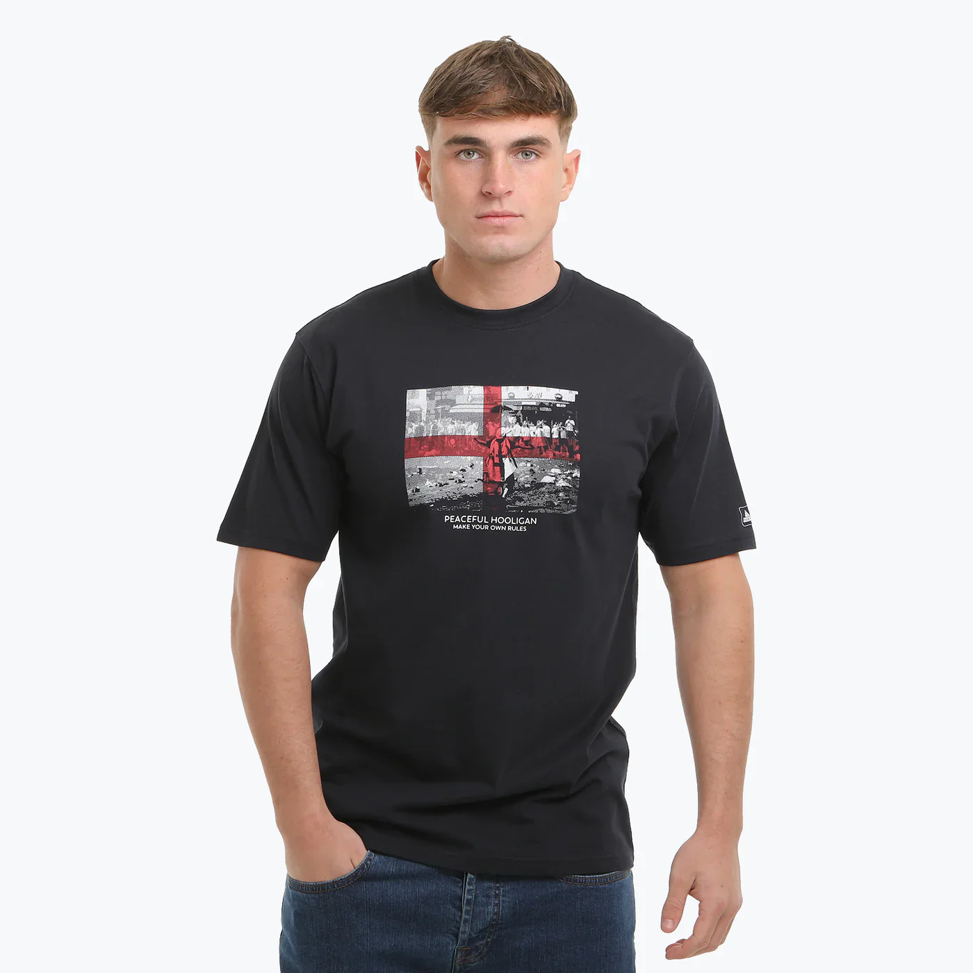 Peaceful Hooligan George T-Shirt Navy