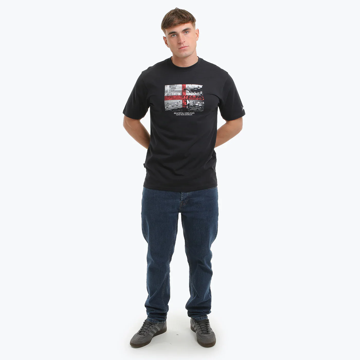 Peaceful Hooligan George T-Shirt Navy - Image 2