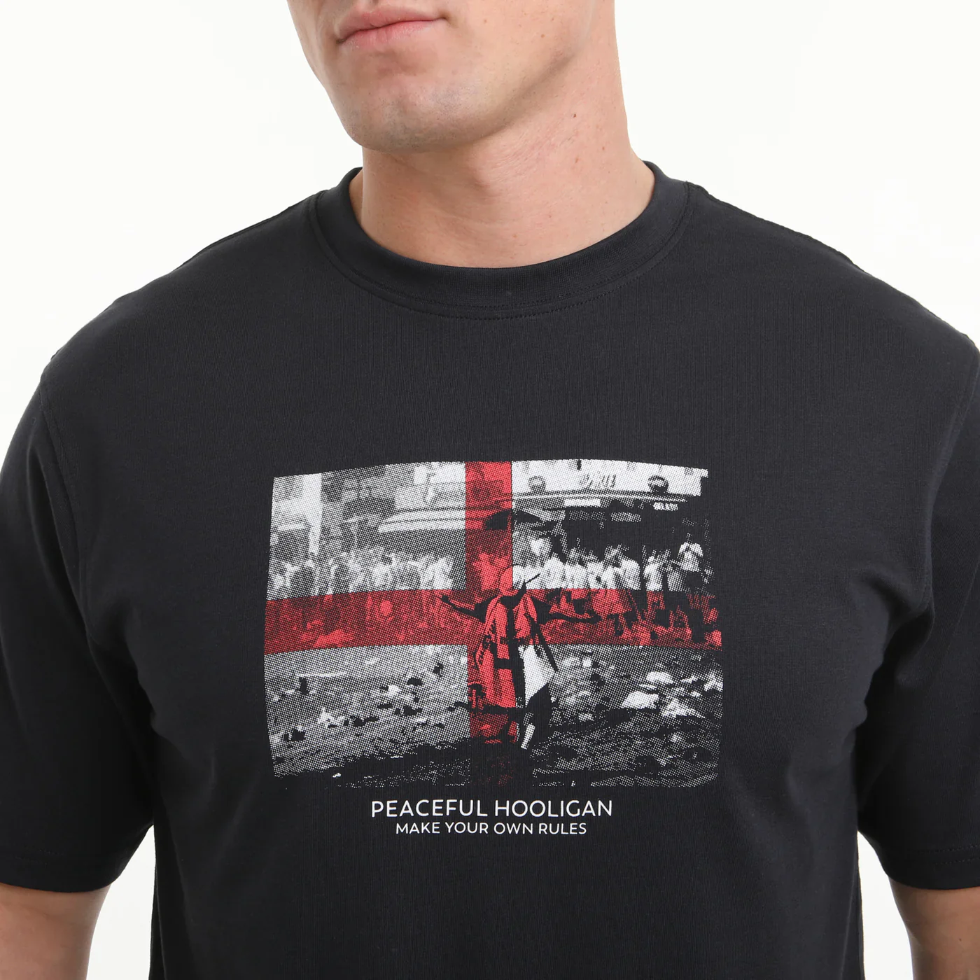 Peaceful Hooligan George T-Shirt Navy - Image 3